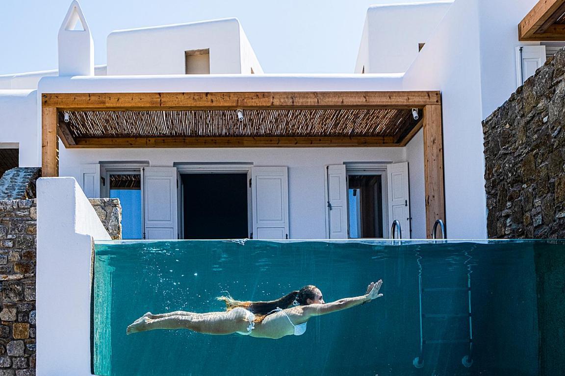 Amazon Mykonos Suites & Spa Agios Ioannis Diakoftis エクステリア 写真